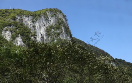 卡斯特地貌素材断崖图片