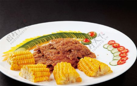 玉米肉排图片