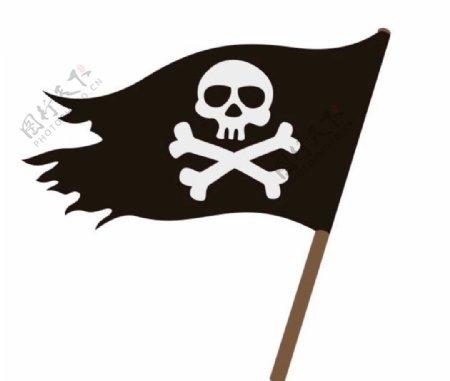 矢量海盗旗图片