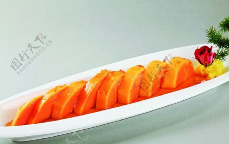 浙菜养生鲜木瓜图片