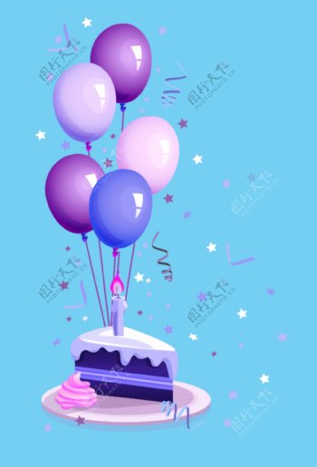 气球蛋糕图片