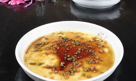 淮扬菜豉油水蒸蛋图片