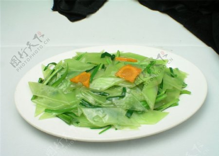 韭菜炒莴笋图片