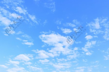 蓝天白云天空图片