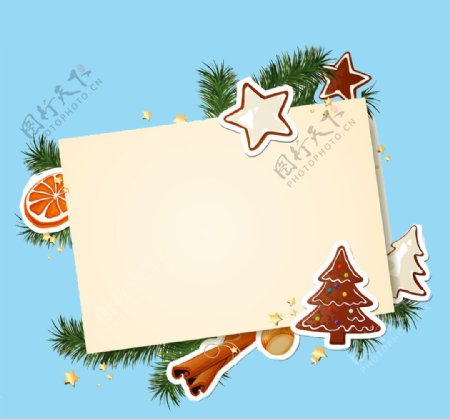 圣诞装饰卡片图片