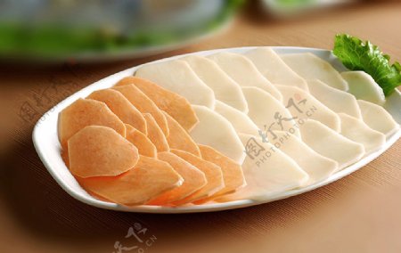 火锅配菜土豆红苕片图片