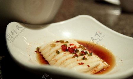 日韩料理冷豆腐图片