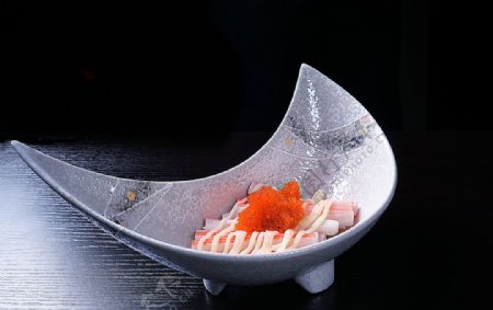 日韩料理蟹子沙拉图片