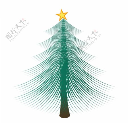圣诞节装饰树木元素图片