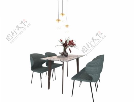 餐桌3d模型图片