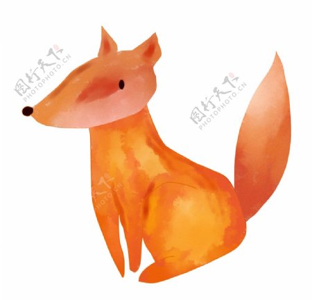 可爱的小狐狸手绘图片