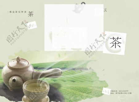 茶文化三折页设计