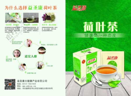 荷叶茶宣传页