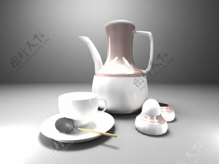 3dmax陶瓷茶具模型原创