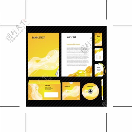 黄色VI设计图片