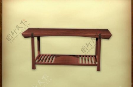 中国古典家具茶几0113D模型