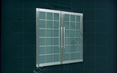 门窗构件之大门3D模型大门007