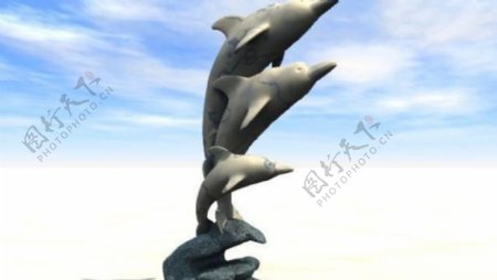 ClassicalStatues海豚雕像