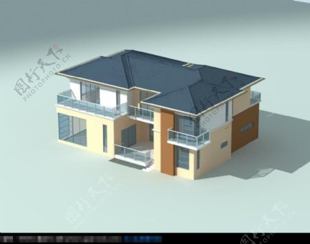别墅3d设计模型