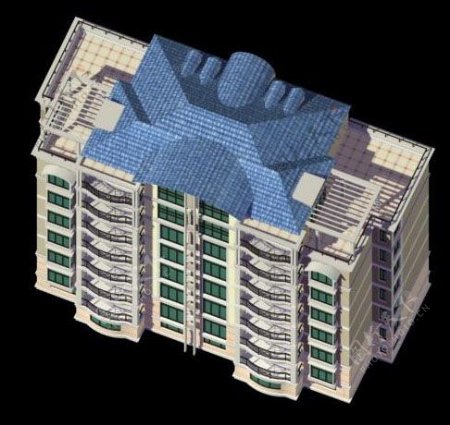 精致建筑模型3d设计