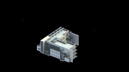 L形公建建筑3D模型