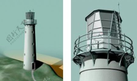 灯塔建筑3d模型素材免费下载3d模型免费下载1