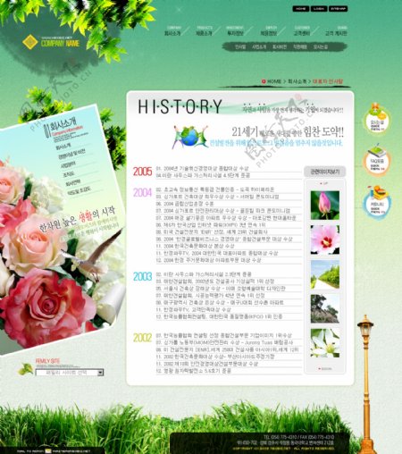 韩国旅游网站模板PSD分层素材