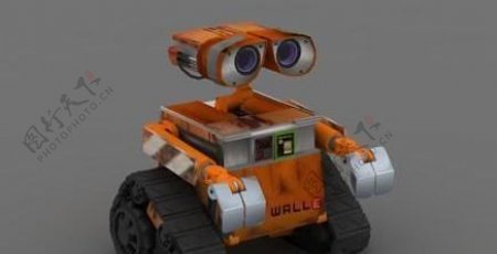 3Dmax作品机器人总动员主角瓦力