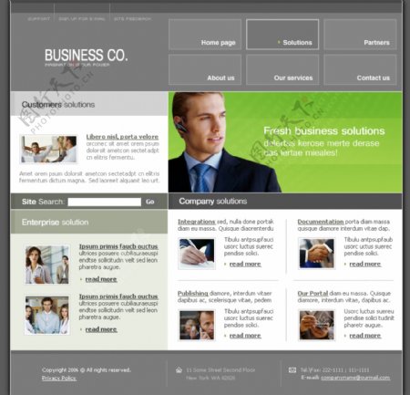 商业经济公司网页模板