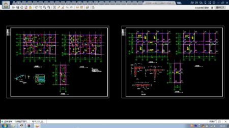 一整套办公楼CAD结构施工设计图