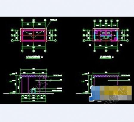 某公共厕所cad平面设计施工图