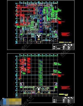 废气治理工程cad施工设计平面图