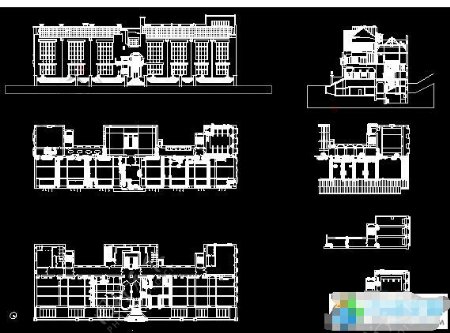 某艺术学院建筑施工图CAD图纸