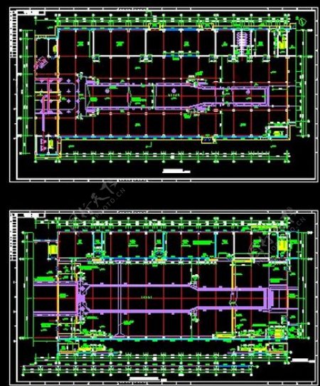 连体钢结构厂房建筑施工图