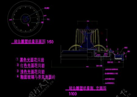 雕塑cad景观细部