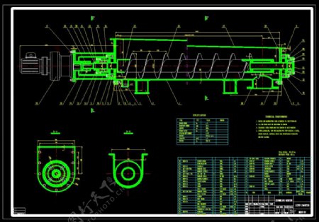 外国60螺旋输送机详图