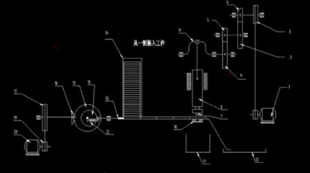 冲压机传动链CAD图纸