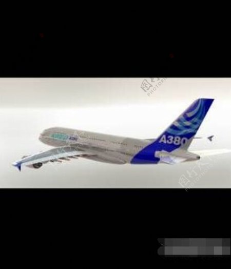 空客A380宽体客机三维模型