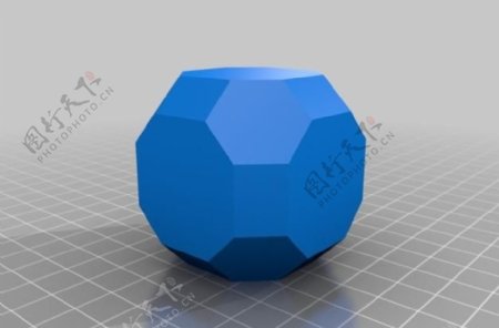 不规则的cuboctohedron