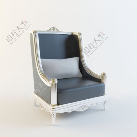 欧式沙发椅3D模型素材