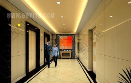 酒店电梯走廊48