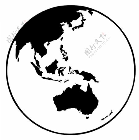 地球仪大洋洲