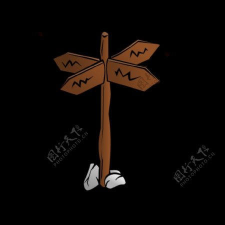 RPG地图符号十字路口标志