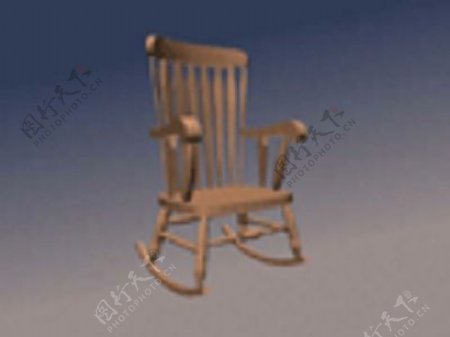 浪漫木质摇椅