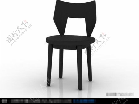 3D黑色椅子模型