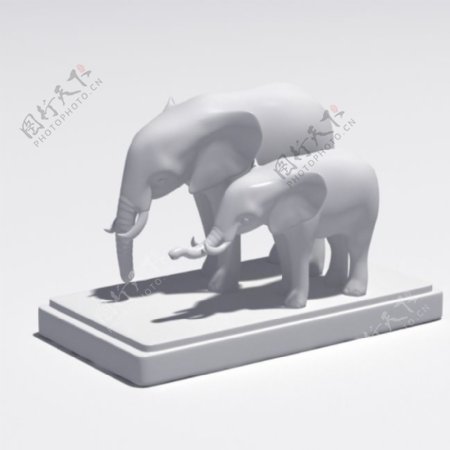 动物大象雕塑