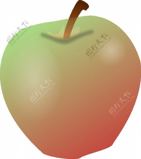 一个苹果的剪辑艺术