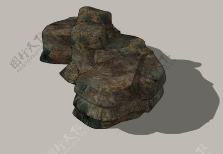 石头精细3D模型