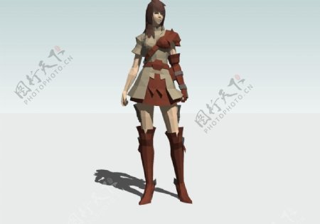 女骑士3D模型
