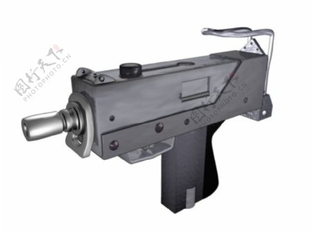 INGRAMMAC10微型冲锋枪C4D模型